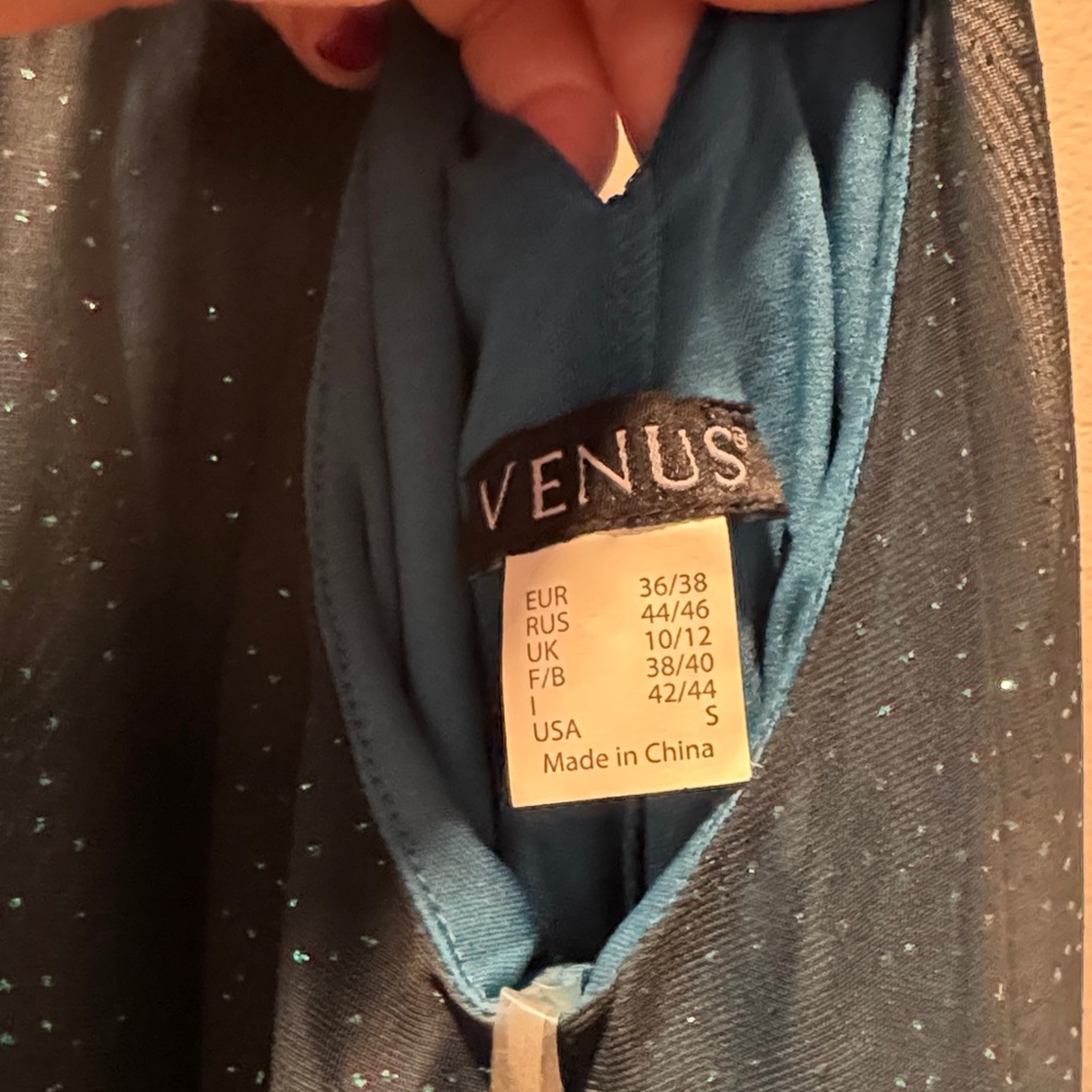VENUS Teal Maxi Dress with Sparkle - Picture 4 of 4
